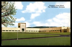 Postcard Chemical Corps School, Fort McClellan, Anniston, Alabama - Picture 1 of 2