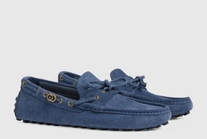 Gucci Men's Interlocking G Driver Loafers Size US:11.5G - Picture 1 of 7