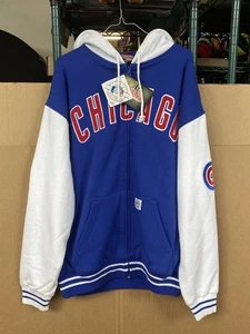 Suéter con Capucha Chicago Cubs Stitches MLB Para Hombre Talla Grande Cremallera Completa Nuevo con Etiquetas - Imagen 1 de 14