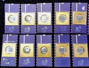 10 Stück 2708 EPROM TI  - TMS 2708JL - 80er 90er - Goldcap & Goldpins - Bild 1 von 1