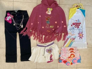 Lot of WINX CLUB GIRLS Jeggings Shawl Dress Skirt 5/6 years + 3 Boxer Shorts 7/8 - Picture 1 of 8