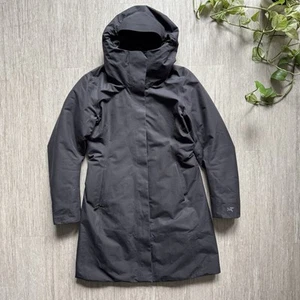Arcteryx Womens Parka Puffer Jacket Coat M Gore-tex Patera Dark Gray Hooded - Picture 1 of 11