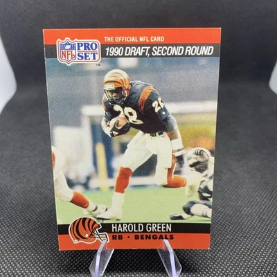 1990 Pro Set #707 HAROLD GREEN RC Cincinnati Bengals Rookie - Image 1 of 2