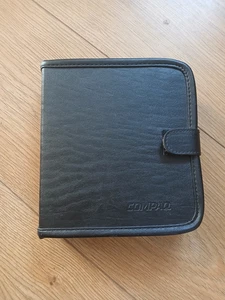 Vintage Compaq CD Holder Organiser Tidy Square Case Black Retro Computing Rare - Picture 1 of 8