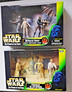 STAR WARS THE POWER OF THE FORCE PURCHASE OF THE DROIDS & MYNOCK HUNT LOT OF 2 - Picture 1 of 9