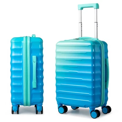 Maleta de mano rígida multicolor PC+ABS de 20"/24"/28" con degradado de bloqueo TSA Foto 1 de 4