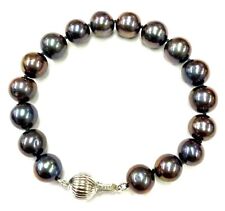 HSN Imperial Pearls Sterling Silver Cultured Fresh Water Pearl Bracelet 8"