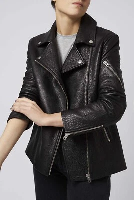 Chaqueta de cuero real Topshop Boutique PVP £259 Foto 1 de 4