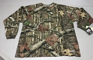 New Berne Outdoor Mossy Oak Camo Mens Shirt LS Shirt Longshot Pocket Size 2X Reg - Picture 1 of 13