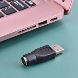 PS2 PS/2 Female To USB Male Adaptor Converter Adapter PC Laptop Mouse Keyboar~gw - Picture 1 of 14