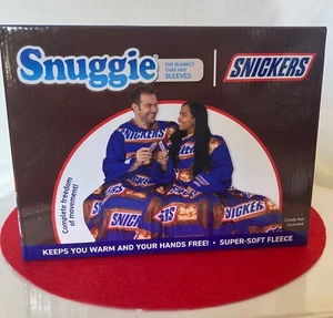 NEW Snuggie SNICKERS Candy Bar 71x54" Super Soft Fleece Blanket with Sleeves NEW - Picture 1 of 6