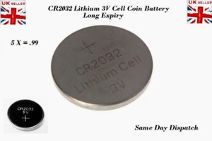 10X CR2032 Akku Lithium Münzzelle 3V Akku Marke UK Verkäufer lange Lebensdauer Ex2025 - Bild 1 von 3