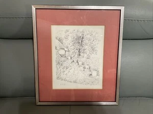 andre dunoyer de segonzac: Weg in Blumen - original signierte Radierung/Lithographie  - Bild 1 von 4