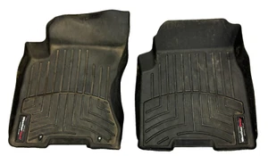 Nissan Rogue WeatherTech 2008-2013 par de alfombrillas de primera fila negras - Imagen 1 de 4
