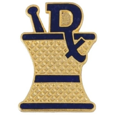 Pharmacy Pharmacist Lapel Pin Mortar Pestle RX Drug Store Professional New - Image 1 of 3