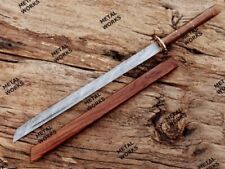 Handmade Damascus Steel Full Tang Katana sword 30" SAMURAI NINJA Sword.