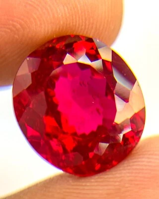 PIGEON BLOOD RED 15.20 CT PERFECT RUBY CORUNDUM OVAL GEMSTONE CHRISTMAS GIFT - Image 1 of 2