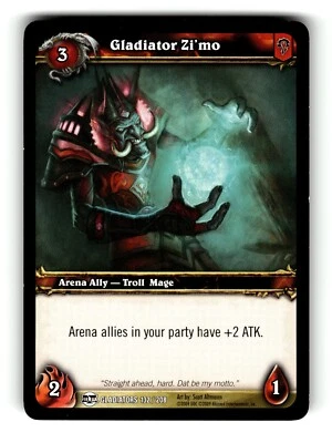 World of Warcraft TCG Blood of Gladiators Trading Card GGladiator Zi'mo #132 C - Image 1 of 4