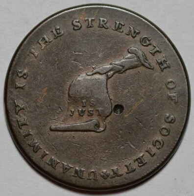 (c1790's) Plain Edge - Kentucky Token - US Copper Colonial Coin - Image 1 of 4