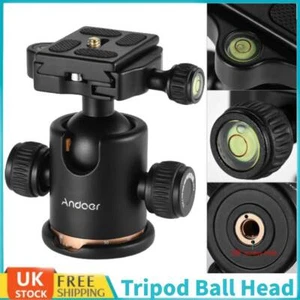 Andeor Tripod Ball Head Ballhead with Quick Release Plate 1/4"-3/8" NEW - Picture 1 of 7