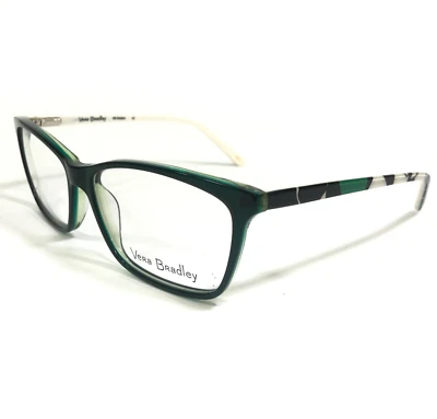 Vera Bradley Eyeglasses Frames VB Christina Imperial Rose IMR Green 55-14-135 - Image 1 of 4