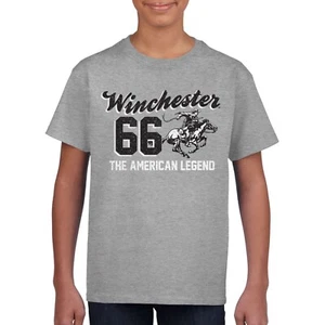 Winchester Official - Classic Rider 1866 Youth Short Sleeve T-Shirt - Picture 1 of 2