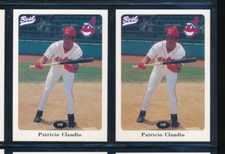 Lot (2) 1996 Best #5 Patricio Claudio Kinston Indians Player Lot (FP94) SWSW7