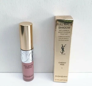 YSL Full Matte Shadow Luminous Matte Liquid Eyeshadow, #1 Cheeky Pink, BNIB - Picture 1 of 5