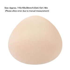 Prosthetic Breast Mastectomy Breast Form Soft Cotton Triangular Prosthesis - Picture 1 of 22