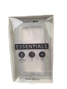 Apple iPhone 2020 5.4 inch Tech 21 Clear Phone Case Ultra Thin Durable Protector - Picture 1 of 2