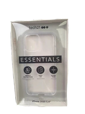 Apple iPhone 2020 5.4 inch Tech 21 Clear Phone Case Ultra Thin Durable Protector - Image 1 of 2