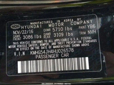 Driver Left Air Bag Front Driver Wheel Fits 17-19 G90 1555566 Foto 1 de 4