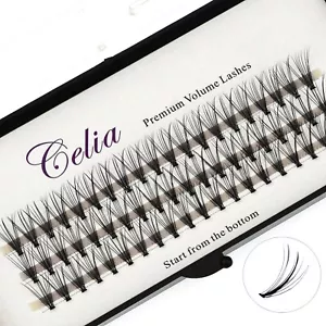 Lashes Cluster Eyelashes Individual Natural Wispy False C D Curl Cat Eye Look - Picture 1 of 4