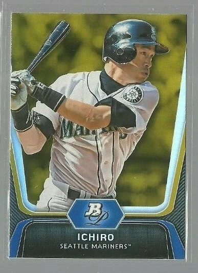 2012 Bowman Platinum Gold #8 Ichiro Suzuki (ref 89042) - Image 1 of 1