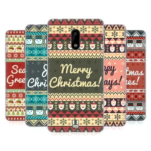 HEAD CASE DESIGNS CHRISTMAS AZTEC SOFT GEL CASE FOR NOKIA PHONES 1 - Picture 1 of 17