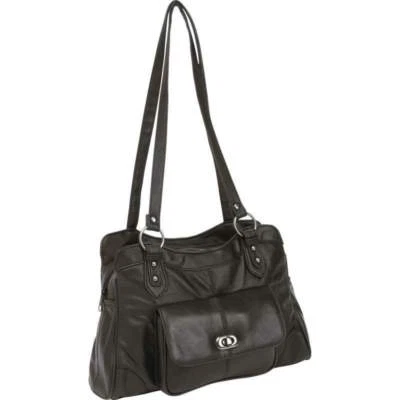 Cartera de cuero genuino para dama, bolso de mano, cartera, bolso de hombro  Foto 1 de 4