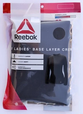 Reebok #11179 NEW Women's Grey Long Sleeve Base Layer Crew Top - Image 1 of 3