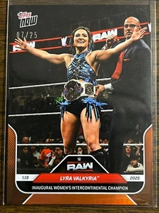 2025 Topps Now WWE #10 Lyra Valkyria (Adam Pearce) ORANGE 07/25 - Picture 1 of 2