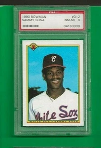 1990 Bowman Sammy Sosa Chicago White Sox #312 RC ⭐️💥🎯 PSA Graded 8 - Picture 1 of 2