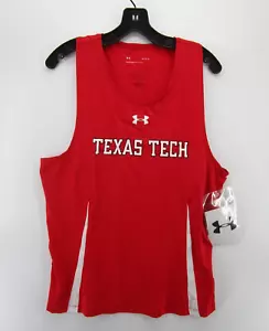 Texas Tech Red Raiders Jersey Team Issued Women Large Red Under Armour Track NEW - Picture 1 of 10