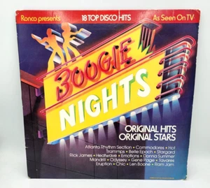 Boogie Nights - Original Hits/Stars (Vinyl Record) 18 Top Disco Hits - Picture 1 of 3