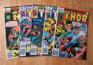 Lot of *4* 1970s THOR +1! #264, 283, 320, 328 +SAVAGE SHE-HULK 4 (1980) FN+/FN++ - Picture 1 of 8