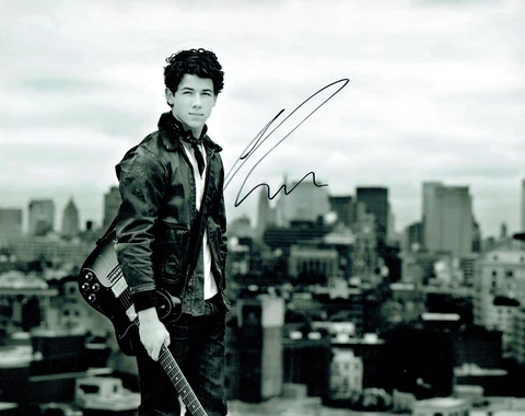 Nick JONAS Brothers Singer SIGNED Autograph 10x8 Photo AFTAL COA Cover