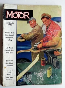 MOTOR MAGAZINE Jan 1949 Automotive Business New Products Good Placeholder - Picture 1 of 7