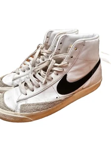 Size 10- Nike Blazer Mid 77 Vintage White Black 2019 Women - Picture 1 of 7