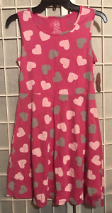 Wonder Nation Girls' HEART Dress PINK Size XL 14/16