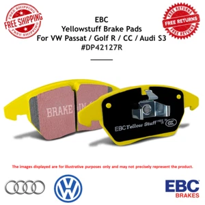 EBC Yellowstuff Front Brake Pad For 14-20 Audi S3 2.0 Turbo / VW Passat / Golf R - Picture 1 of 9