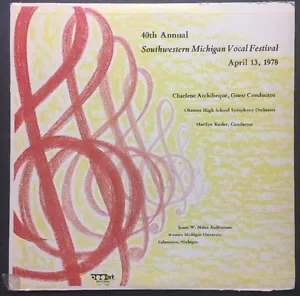 40th Annual Southwestern Michigan Vocal Festival RARE VINYL LP April 13th, 1978 - Picture 1 of 8