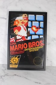 Super Mario Bros Game Poster | Nintendo | NES | 11x17 with frame