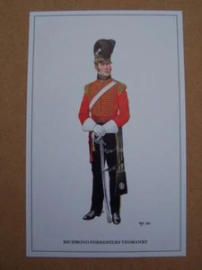 Postal uniforme militar Richmond Forresters Yeomanry - Imagen 1 de 1